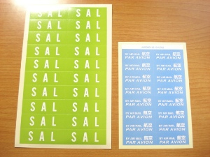 SALとAir mailの写真